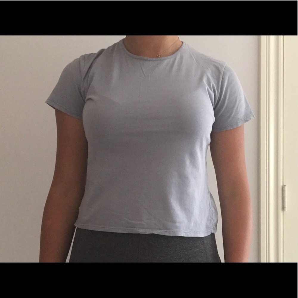 baby blue t-shirt